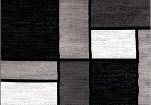 Area Rugs Black and White Pattern Box Pattern Gray Grey Black White area Rug – Modern Rugs and