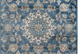 Area Rugs Clearance Near Me Madison Collection 405 Vintage Distressed oriental Persian Blue area Rug Clearance soft and Durable Pile Size Option 7 4 X 10 6