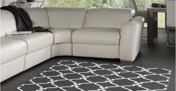 Area Rugs for Grey Floors Dark Gray and White area Rug Love This Color Bo with