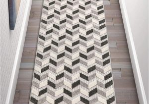 Area Rugs for High Traffic areas Well Woven Maui Grey Indoor Outdoor Chevron area Rug 2×7 2 3" X 7 3" Runner High Traffic Stain Resistant Modern Geometric Carpet