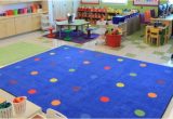 Area Rugs for Preschool Classrooms On the Spot Classroom Seating Rug Multi On Blue