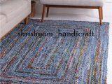 Area Rugs for Sale by Owner Bohemian Hand Braided Colorful Cotton Chindi area Rug Multi