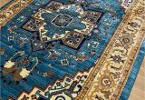 Area Rugs for Sale On Ebay Antep Rugs oriental Wave Collection Polypropylene area Rug Blue Ivory