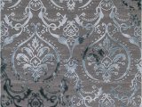 Area Rugs Grey and Teal Concord Global Trading thema 2966 Damask Teal Gray area Rug