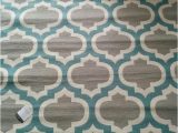 Area Rugs Grey and Teal Thresholdâ¢ Indoor Outdoor Fretwork Runner Aqua 1 10"x7