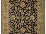 Area Rugs Larger Than 9×12 E Of A Kind Modn Mughal Hand Knotted 9 X 12 Wool Black Green area Rug