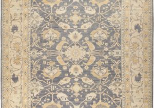 Area Rugs Little Rock Ar E Of A Kind Oushak Pax Hand Knotted 9 5" X 11 10" Wool Blue area Rug