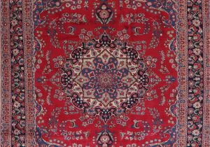 Area Rugs On Sale for Black Friday Black Friday Deal Red Floral Medallion Mashad oriental Hand Knotted Wool area Rug Living Room Carpet 8×11 Walmart