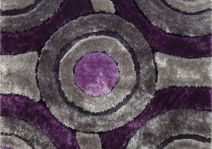 Area Rugs Purple and Gray 2 Piece Set