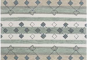 Area Rugs Tan and Gray Rizzy Home Resonant Collection Wool area Rug 2 6" X 8 Gray Ivory Tan Blue Gray Sage Green Dark Green Tribal Motif