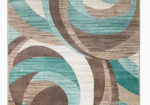 Area Rugs Teal and Brown Gaeta Abstract Teal Brown area Rug