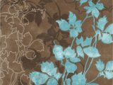 Area Rugs Teal and Brown Noble House Dahlia Brown & Turquoise area Rug