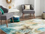 Area Rugs that Look Like Water Shop Mohawk Home Prismatic Shoreline Water area Rug 5 X