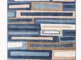 Area Rugs with Blue and Browns Romance Collection Rugs Blue Brown Cream White Geometric Abstract Design Premium soft area Rug 3 7" X 5 Rug Size Walmart