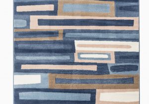 Area Rugs with Blue and Browns Romance Collection Rugs Blue Brown Cream White Geometric Abstract Design Premium soft area Rug 3 7" X 5 Rug Size Walmart