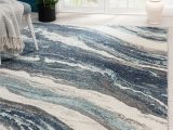 Area Rugs with Blue In them Alayaa Abstract Blue area Rug