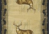 Area Rugs with Deer On them Modern Loom Believe Deer 7410 534 Natural Polyester