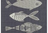 Area Rugs with Fish On them Hiram Fish Gather Navy Indoor Outdoor area Rug In 2020