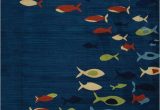 Area Rugs with Fish On them Silver Ridge Weavers south Sea Fishes Rugs