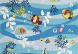 Area Rugs with Fish On them sonesta 2011 Blue Tropical Fish Rug by Kas