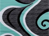 Area Rugs with Grey and Turquoise Turquoise Swirls 5×7 area Rug Modern Contemporary Abstract