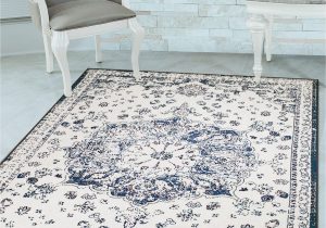 Area Rugs with Non Skid Backing Details About Navy Vintage Medallion oriental Transitional area Rug Non Slip Latex Backing