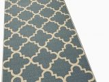 Area Rugs with Non Skid Backing Runner Rug 2×7 Green Trellis Kitchen Rugs and Mats