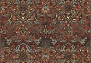 Area Rugs with Non Slip Backing Well Woven Non Skid Slip Rubber Back Antibacterial 3×5 3 3" X 4 7" Traditional Persian Rug Brown Mutli Color Thin Low Pile Machine Washable Indoor