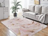 Area Rugs with Pink In them ormis Pink Marble area Rugs 4′ X 6′ Ultra soft Faux Wool area Rug Decorative Non-slip Throw Rugs Floor Carpet Cover for Living Room Bedrooms Decor