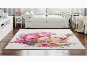 Area Rugs with Pink In them Pig Rugs Pig In A Tutu Skirt area Rug Pink area Rugs Cute – Etsy.de