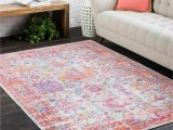 Area Rugs with Pink In them Vintage Indoor Polyester area Rug Overstock.com