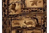 Area Rugs with Wildlife theme Allport High Quality Woven Ultra soft southwest Wilderness theme Berber area Rug