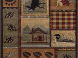 Area Rugs with Wildlife theme Tayse northwoods Wildlife Rug Everything Log Homes