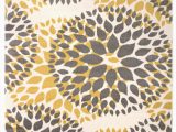 Area Rugs with Yellow Accents Beaudette Floral Yellow Gold area Rug