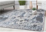 Astor Vintage Sapphire Blue Gray area Rug astor Abstract Gray area Rug