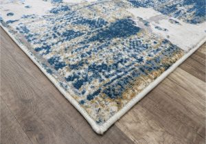 Astor Vintage Sapphire Blue Gray area Rug astor Transitional Abstract Blue and Ivory Rug