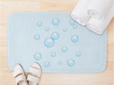 Baby Blue Bath Rug Bubbles Pattern In Baby Blue Bath Mat by Talgursmusthave