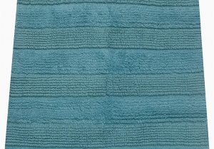 Baby Blue Bath Rug Chardin Home – Thai Spa Cotton Hand Woven Bathroom Rug Size 20”x30” Light Blue with Latex Spray Back