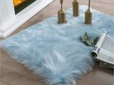 Baby Blue Fur Rug Amazon.com: ashler Faux Fur Rug, Fluffy Shaggy area Rug Ultra soft …