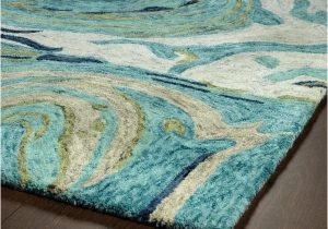 Bargas Hand Tufted Wool Teal area Rug Marble Collection – Overstock – 18053817 Teal area Rug, Teal Rug …