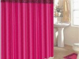 Bath Curtain and Rug Set Wpm Ahf 4 Piece Bath Rug Set 3 Piece Pink Zebra Bathroom Rugs with Fabric Shower Curtain and Matching Rings