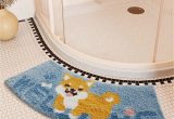 Bath Rug for Corner Shower Shower Mat Corner Shower Mat Semi-circular Non-slip Washable …