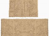 Bath Rug Non Skid Backing Bathroom Rugs Chenille Bath Mat Set soft Plush Non Skid Shower Rug toilet Mat Marzipan