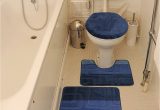 Bath Rugs and toilet Seat Covers Blue Bath Mat Set Bath Mat Pedestal Mat toilet Seat Cover 3 Piece Set Non Slip Bathroom Rug Mat