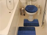 Bath Rugs and toilet Seat Covers Blue Bath Mat Set Bath Mat Pedestal Mat toilet Seat Cover 3 Piece Set Non Slip Bathroom Rug Mat