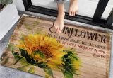 Bath Rugs with Sayings Segard Quote Sayings with Vintage Rustic Sunflower Door Mat, Non-slip Bath Rugs Welcome Entrance Doormat Thin Floor Mats Primitive Old Wood Plank Rug …