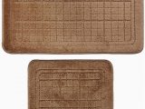 Bath Rugs without Latex Backing Waroom Home Bathroom Mats Set 2 Piece Extra soft Latex Backing Non Slip Bathroom Rug Mat Adds Safety and fort to Any Bathroom Beige