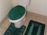Bathroom Rug and toilet Sets Bathmats Rugs and toilet Covers 3pc 5 Hunter Green