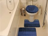 Bathroom Rug Around toilet Blue Bath Mat Set Bath Mat Pedestal Mat toilet Seat Cover 3 Piece Set Non Slip Bathroom Rug Mat