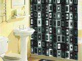 Bathroom Rug Sets Green Home Dynamix Bath Boutique Shower Curtain and Bath Rug Set 316 450 Blocks Black 15 Piece Bath Set Walmart